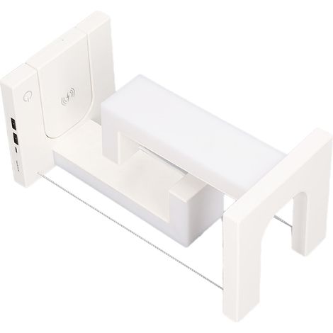 Magnetisch schwebende LED-Tischleuchte mit kabellosem Handy-Ladegerät, 3-stufigem Touch-Schalter, weiß (1/5)