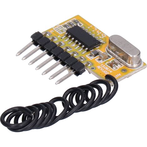 Récepteur sans fil haute sensibilité pour sonnette de porte avec apprentissage de code et protection anti-interférences (1/5)