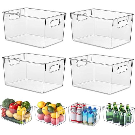 Étagère de rangement pour réfrigérateur, boîte de rangement transparente pour réfrigérateur, un indispensable pour l'organisation de la maison.