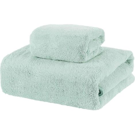 Ensemble de serviettes de toilette et de bain 2 pièces, sans produits chimiques - Qualité supérieure