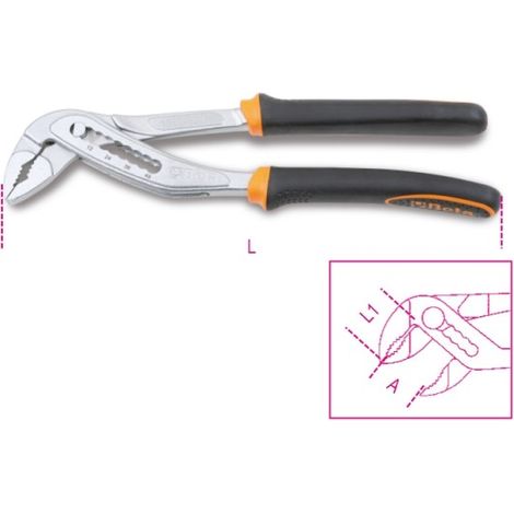 1048/250 BM Pinza POLIGRIP pinze regolabile Beta Tools 250 mm utensile idraulico