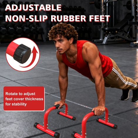 Barres Parallèles & Station Dips pour Musculation à Domicile, Équipement de Calisthénie, Idéal pour Pompes, Dips, Équilibres et Gymnastique, Kit de 2 Barres (1/5)