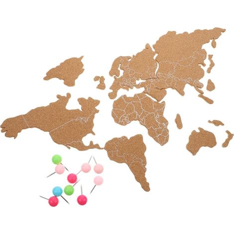 Li ge Carte Du Monde Mural Auto adh sif Panneau D coratif Li (1/5)