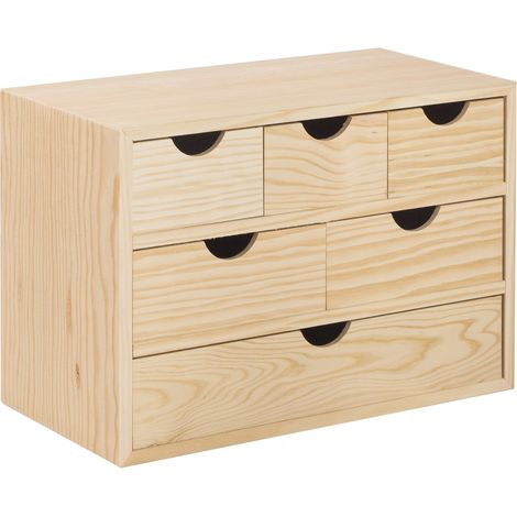 Mini-Kommode aus Holz 40 x 20 x 28 h