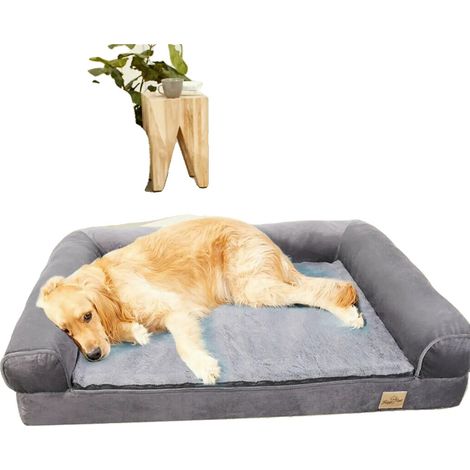 Lit Orthopédique pour Chien, Design Imperméable, Housse Amovible et Lavable (1/2)