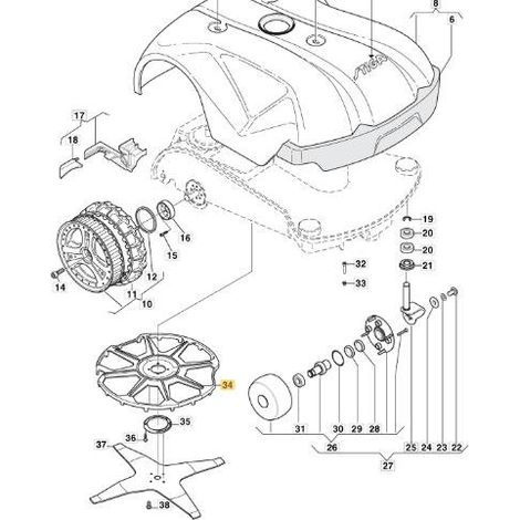 GLOCKE (L300 V2015) ORIGINAL STIGA - 112600133/0