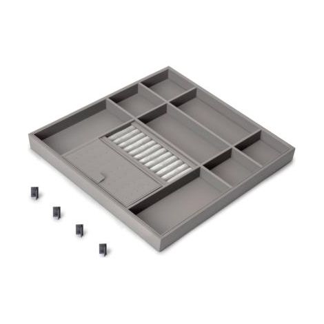 Emuca Quartz tiroir organisateur modulaire titane (1/5)
