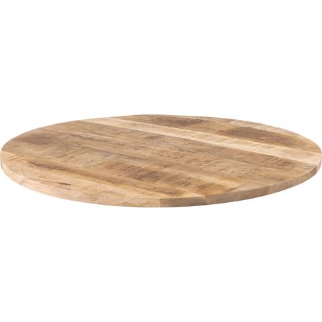 Tischplatte rund Mango rough 80 x 80 cm EMILIO