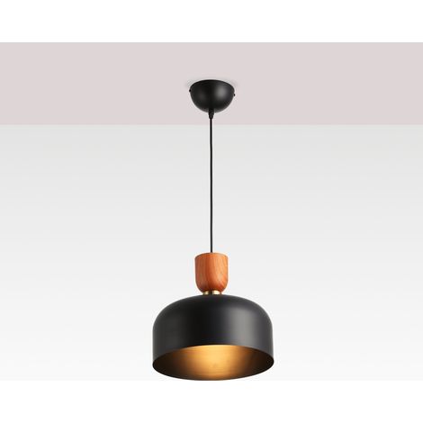 Lampara Colgante Nórdica "Franz" - Metal  - E27 - Negro