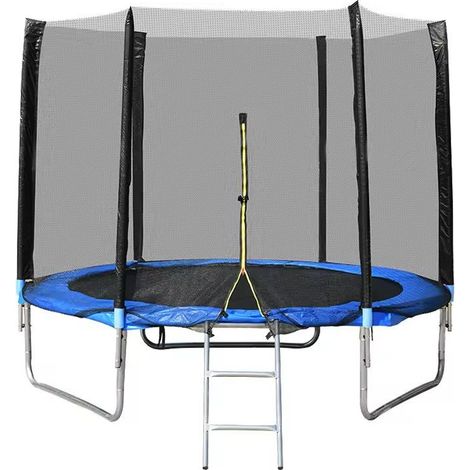 Net de remplacement net de sécurité pour trampoline Ø 183 cm, réseau de remplacement du trampoline de jardin pour 6 tiges, externe net, pièce de rechange résistant à la déchirure (1/4)