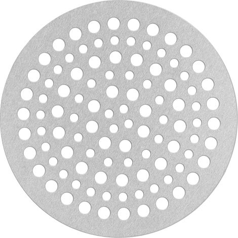 Stainless Steel Floor Drain Filter Round Exhaust Grille Shower Drain Grille for Bathroom Kitchen Toilet 68mm (1/3)