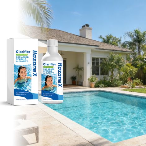 Pool Clarifying Solution - Daily Pool Water Purification and Cleaning, Reduces Pool Scale and Stains, Minimizes Odors -- 300ml -- BIEMMEDUE (1/5)