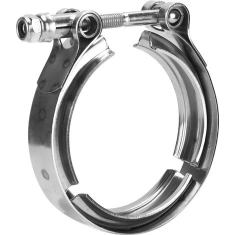 3-Zoll-V-Klemmen-Turbolader-Auspuffrohr, universelles Edelstahl-Autozubehör (1/5)