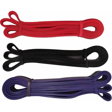 Bandas de Resistencia y Musculación 3 Niveles de Entrenamiento Keboo Serie 500 15 kg, 25 kg y 35 kg (1/5)