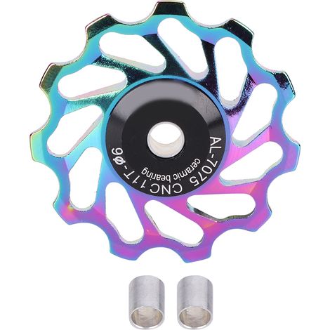 Poulie de dérailleur arrière en céramique 11T pour VTT - Accessoire vélo transmission couleur vive (1/5)