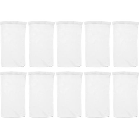 Accessoires de piscine Lot de 10 chaussettes pour écumoire de piscine - Idéales pour la maison - Conception en nylon à mailles fines pour les paniers de filtres et les écumoires - Accessoires de pisci (1/5)