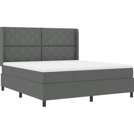 Maison Exclusive - Letto a Sorgente LED Grigio scuro 180 x 200 cm Tessuto (1/5)