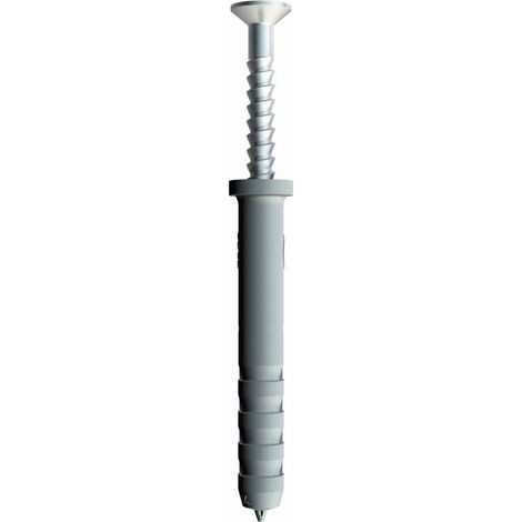 OBO Bettermann Cheville à frapper pour type 2955 6x40mm polyamide gris blanc RAL 9002, 2351218 (1/2)