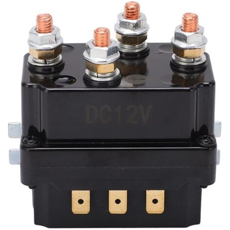 Treuil électrique étanche 250A 12V – Relais intégré pour véhicules hors route – Charge maximale 250A – Matériaux laiton et ABS (1/5)