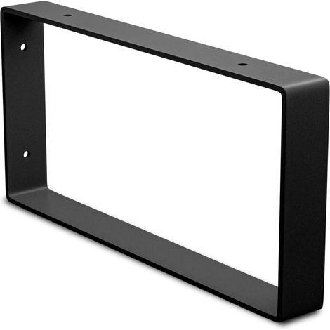 1 - Équerre De Support - Acier Noir Mat - Pour Étagères Murales Industrielles - Design Résistant Et Fonctionnel - Installation Facile - 126x261x30 Cm (1/5)