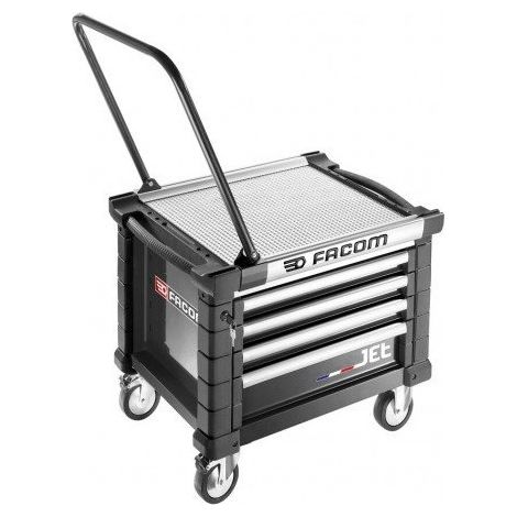Facom – Chariot à outils 4 tiroirs – Servante roulante 814mm x 580mm – Charge maximale 300kg – Idéal pour ateliers professionnels (1/2)