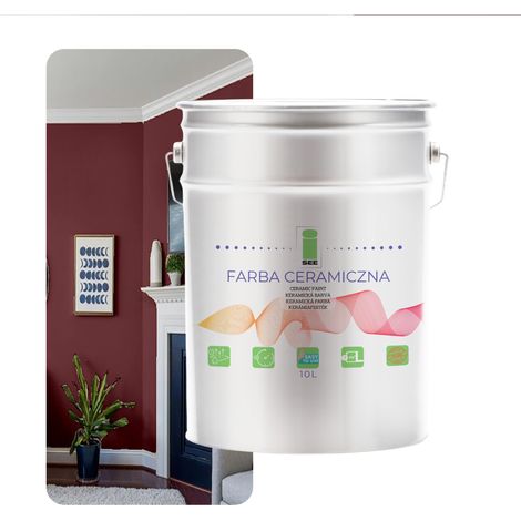 PITTURA MURALE IN CERAMICA LAVABILE MARRONE CALDO 10L PRODUTTORE (1/5)