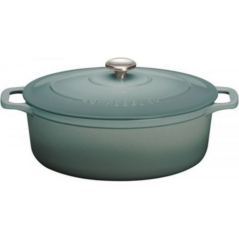 Cocotte en fonte émaillée 33cm bleu quartz - Chasseur - PUC473325 (1/2)