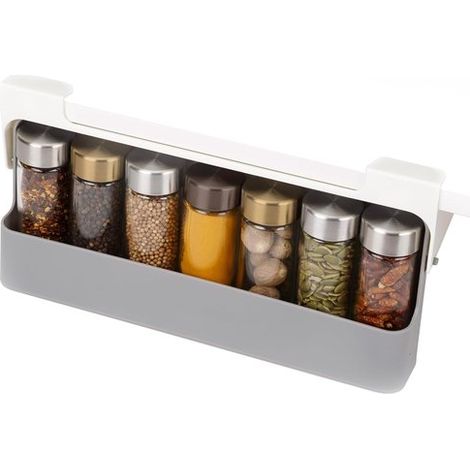 Estante para especias de cocina - Joseph Joseph - Estante de almacenamiento bajo estante - Organizador de especias gris (1/5)