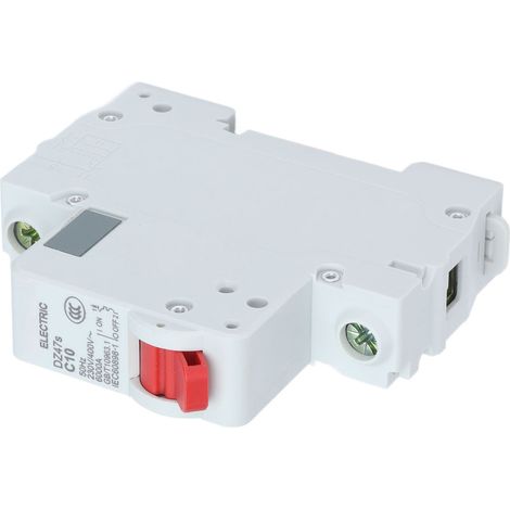 Miniatur-Leistungsschalter, professioneller Leistungsschalter, 1-polig, DIN-Schienenmontage, 10 A, 230 V/400 V, DZ47s C10 (1/5)