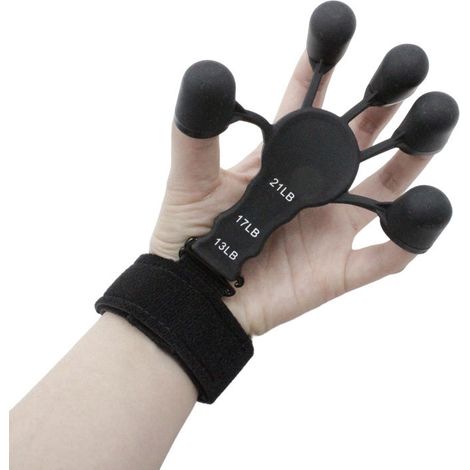 Appareil d'exercice pour les doigts et les mains, 2 unités, pour le renforcement musculaire. (1/5)