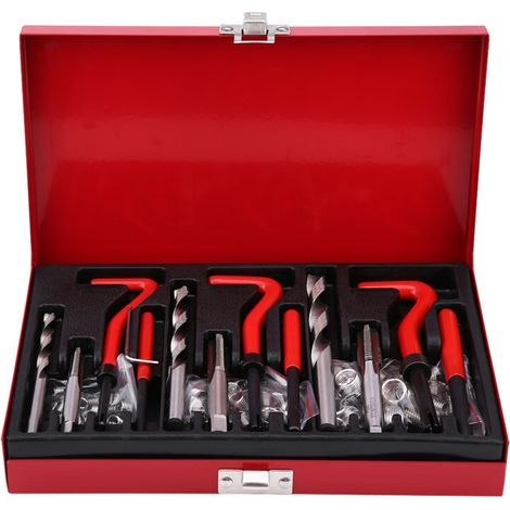 Kit d'outils de réparation de filetage M6 M8 M10, jeu d'inserts de perceuse à taraud 88 pièces (1/5)