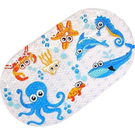 Tapis de bain antidérapant OctopusTop-Spring en PVC pour enfants, en plastique, multicolore (1/5)