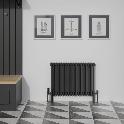 Warmehaus Traditional Black Quadruple Column Radiator 600x830mm (1/5)