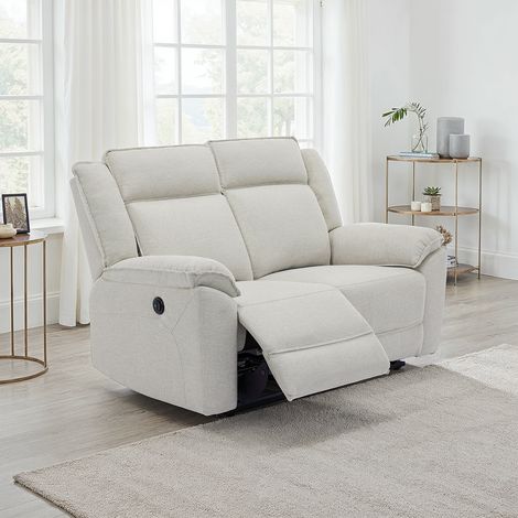 Skye 2 Seater Linen Electric Recliner Sofa (Beige) (1/5)
