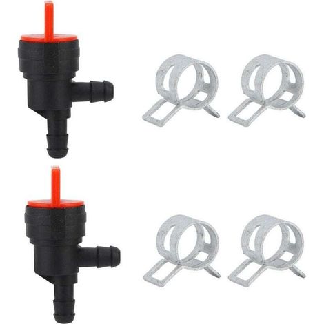 2 pièces vanne d'arrêt de carburant à 90 degrés pour Briggs & Stratton 698181 494539 697944 (1/4)