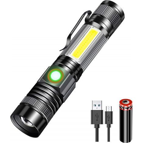 RechargeabledirigéLampe torche avec aimant.4Différents modes et fonctions de zoom