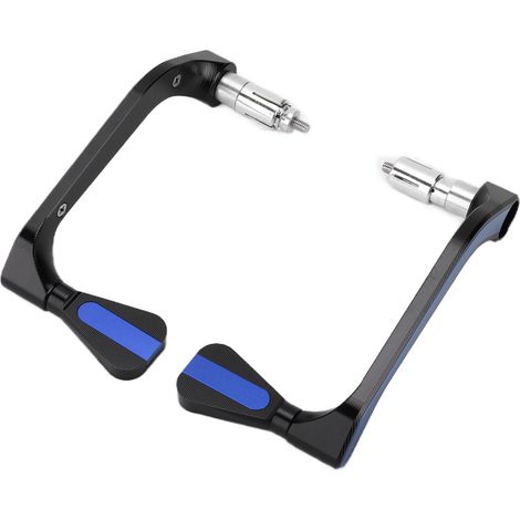 Lot de 2 protège-guidons de moto en alliage d'aluminium, universels, pour guidon de 22 mm (0,87 po), bleus. (1/5)