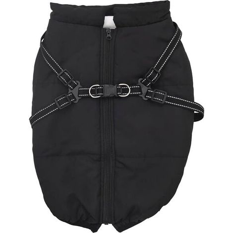 Veste pour chien avec sangle de poitrine réfléchissante et imperméable, L48