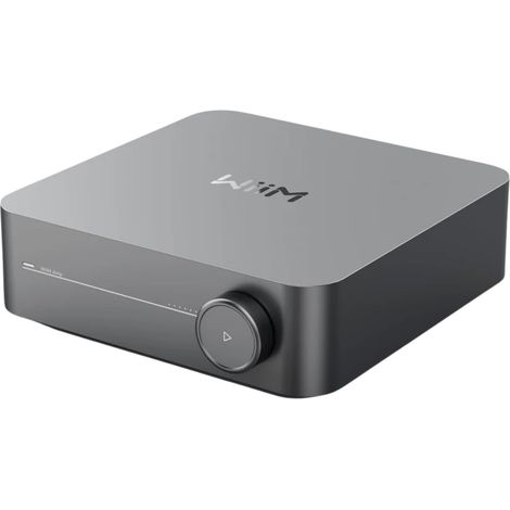 WiiM Amp Amplificador de streaming estéreo de 24 bits/192 kHz cinzento escuro