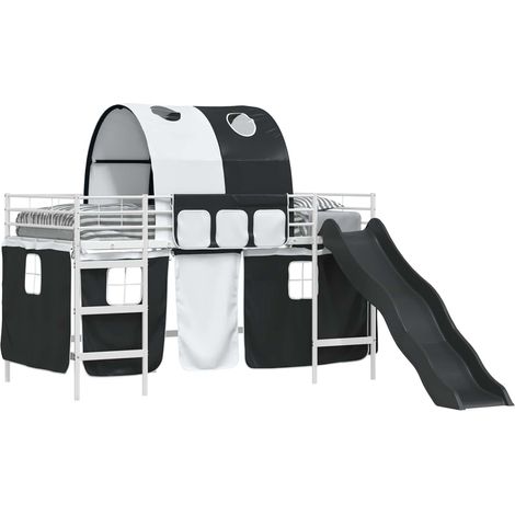 Maison Exclusive - Estructura de litera para niños y Negro 80 x 2