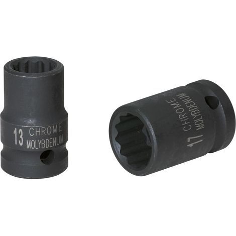 Bussola poligonale 3/8" per avvitatori ad impulsi, corta, 21 mm (1/3)