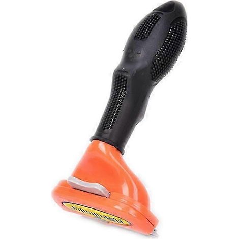Brosse de toilettage pour chiens et chats (Orange) : peigne, râteau et brosse pour le démêlage des poils. (1/5)