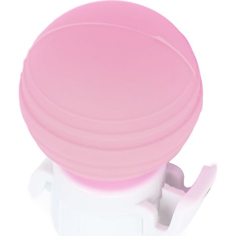 Bouchon de bouteille de soda en silicone anti-fuite pour boisson gazeuse, avec pompe à air et système anti-fuite. Rose. (1/5)