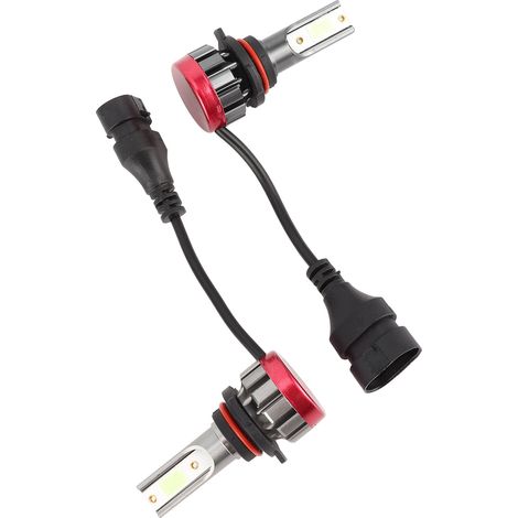 Paire d'ampoules LED 9006/HB4 pour feux antibrouillard et feux de croisement, 30W 3000LM 8000K bleu glacé, EV19, éclairage blanc bleuté (1/5)