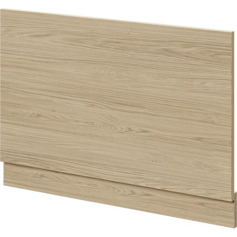 Napoli Light Oak 800mm End Bath Panel with Plinth - 800mm -