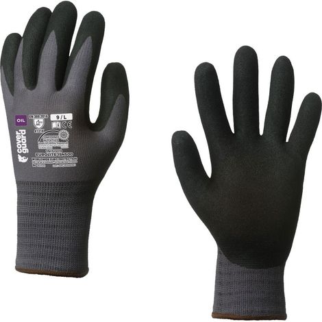 Guanti da lavoro spalmati in nitrile Coverguard Eurolite 15N500 - - Nero (1/3)