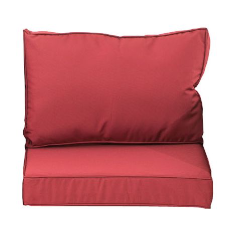 Copri cuscino per poltrona Madeira/Bilbao rosso rubino