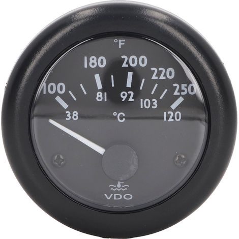 Manomètre de température d'eau moteur 2 pouces, large plage de mesure, haute précision, étanche, pour générateur diesel 12 V (1/5)