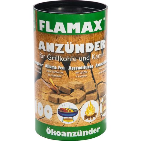 Öko-Anzünder 100 Stück aus Holz/Wachs-Spänen (1/2)