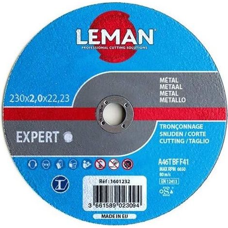 Disco da taglio metallo Expert ø 230 Diametro foro 22,23 Spessore 2,5mm Spostato F42